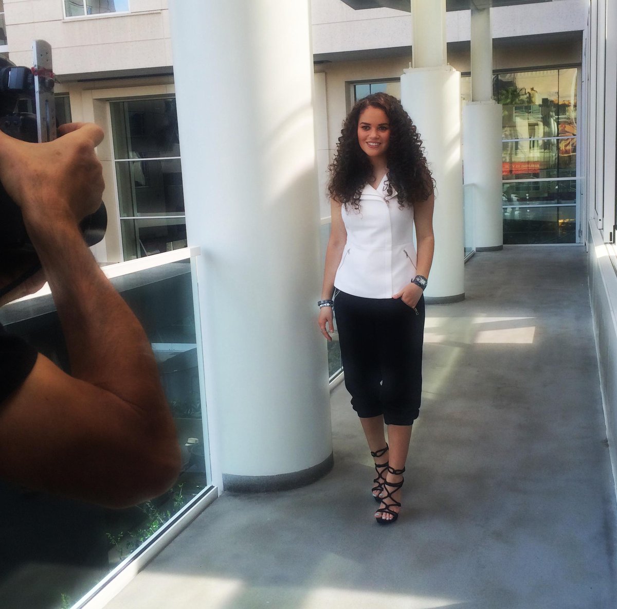 MaximoTV's tweet image. Just interviewed actress Madison Pettis at #StaplesForStudents announcement this morning @MadisonPettis #ThinkItUp