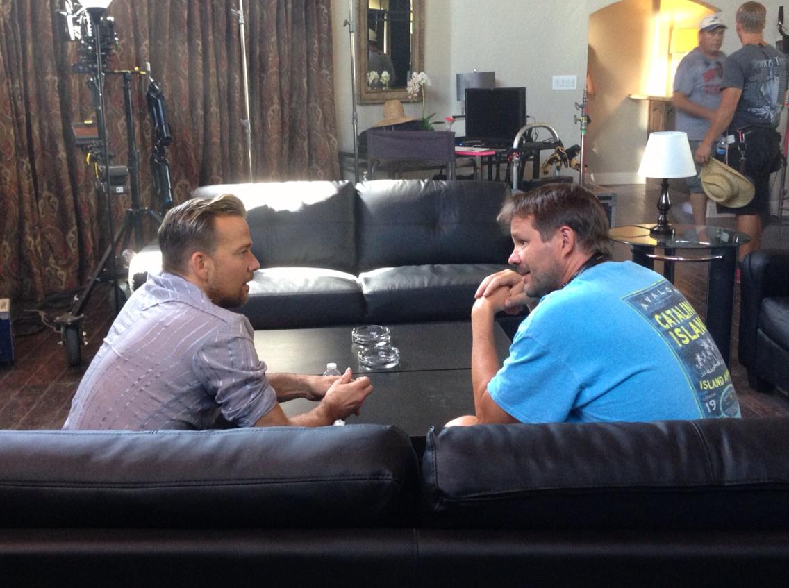 WWActingCompany's tweet photo. Will Wallace directing Sean Patrick Flanery on set of Trafficked http://t.co/vVMpIjKtwR