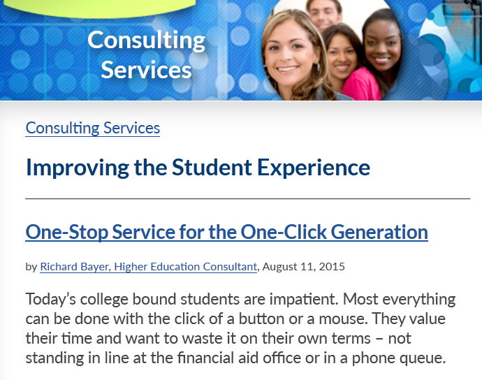EdfinancialHES's tweet photo. Ultimately, the one-stop service center becomes the face of the college/university http://t.co/5bblFUKKVk http://t.co/DjvzRkXINC