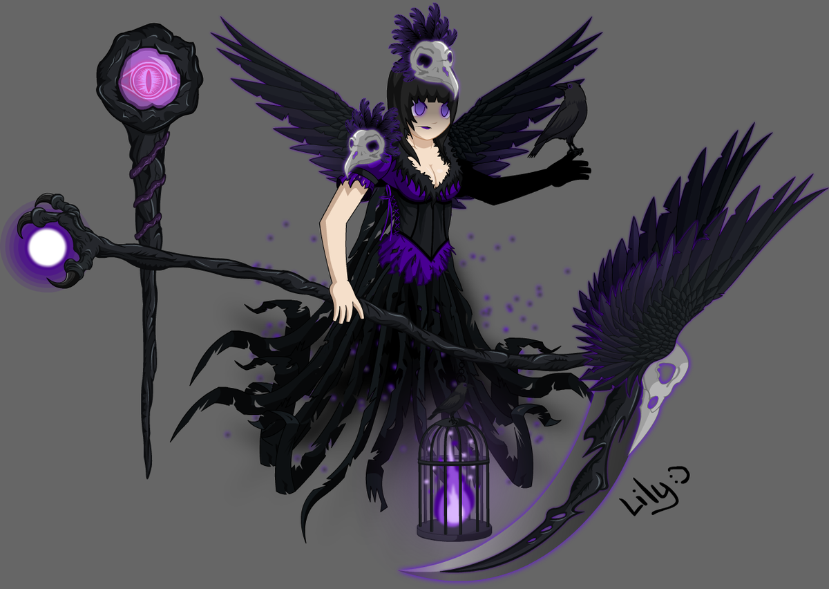 GoddessAQW's tweet photo. Raven Queen Set/NPC, a matchup against the Queen of Monsters mayb, might make more Raven stuff to make Raven fraction http://t.co/JQ43fCd4JH