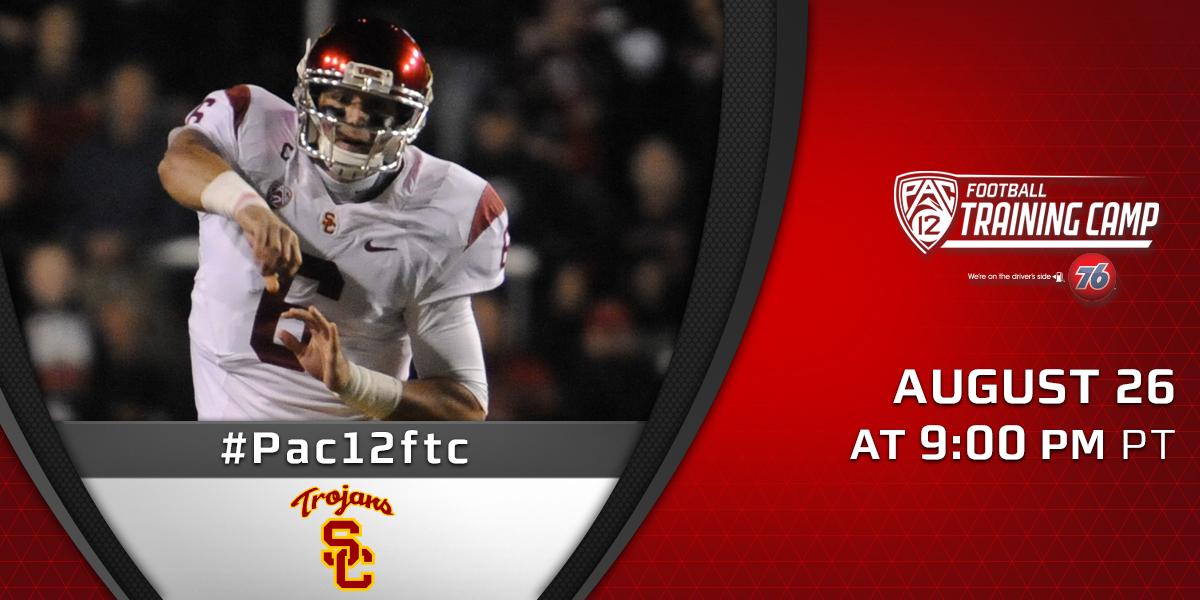 Pac12Network's tweet photo. Coming at #8 in the @ap_top25, @USC_Athletics is primed to make a title run. #Pac12ftc http://t.co/0riGladFxr http://t.co/Rktgo7dKvV