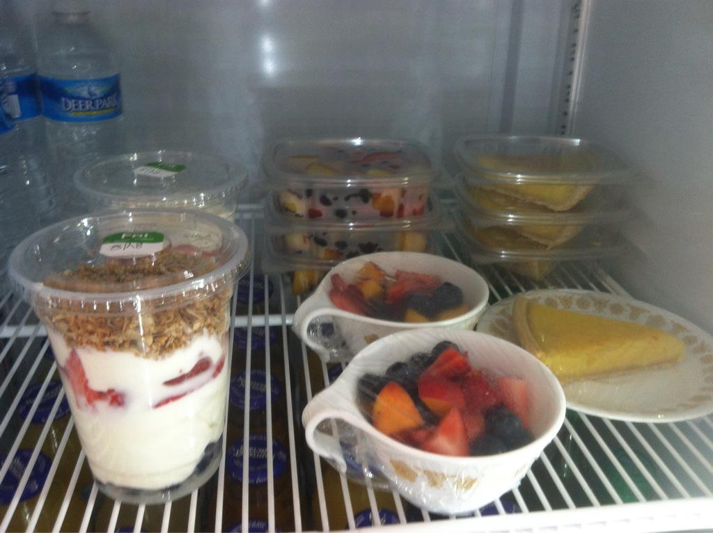 We are working on having more grab&amp;go items for our wonderful customers.#freshFruit. #yogurtParfait. #LemonCurdPie.