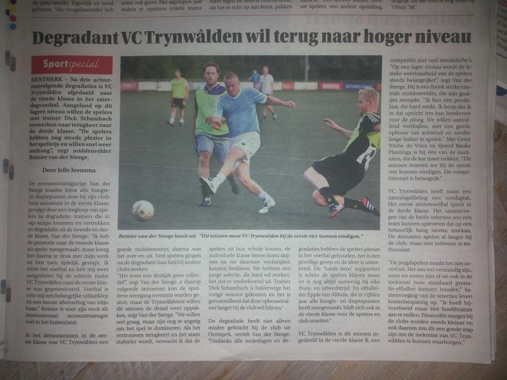 vcTrynwalden's tweet image. Een mooi en realistisch verhaal vandaag in de Actief met VC Trynwalden Za.1-speler @RvanderSteege!