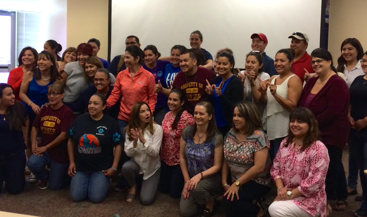 MarkEsstman's tweet photo. Celebrating the WIN Academy Thrive teachers in Socorro ISD! They are building out new digital teaching practices. http://t.co/AKACicKExl