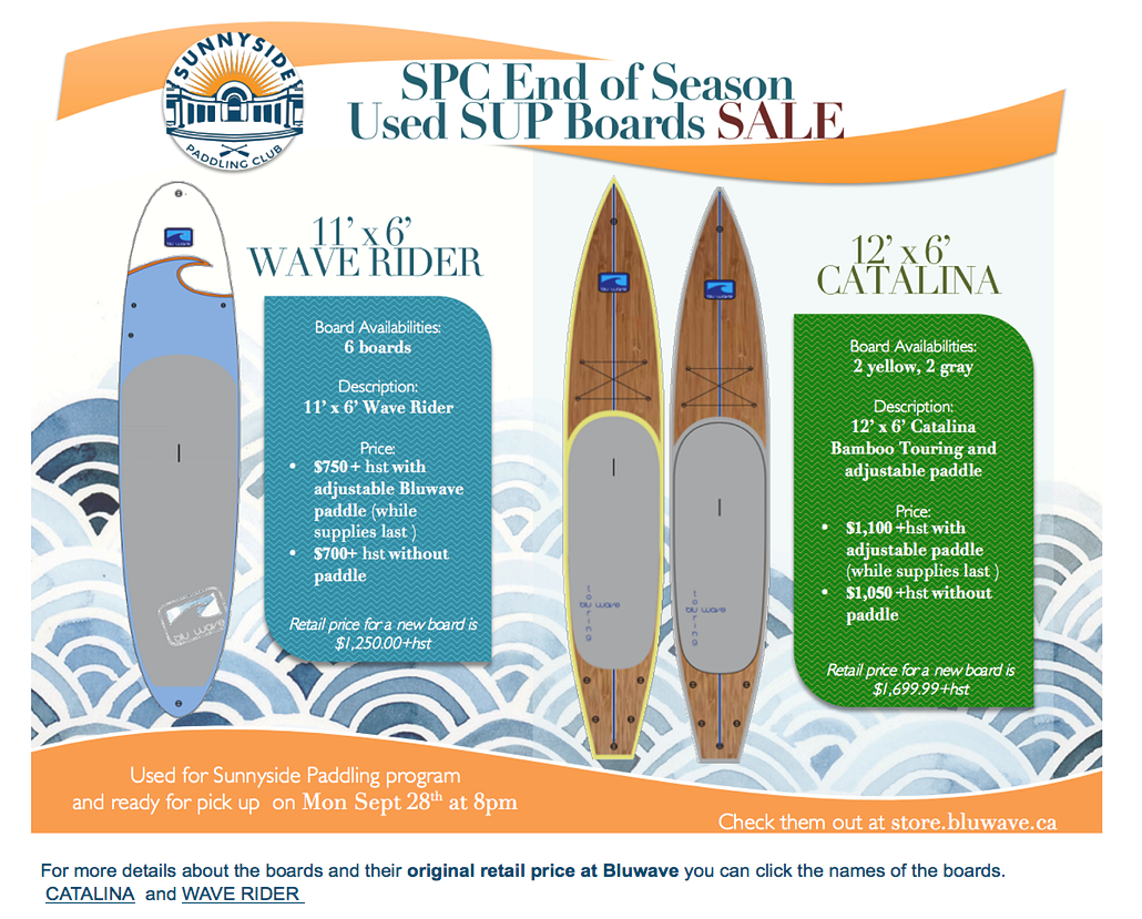 Paddlecore's tweet image. Used boards for sale - 4 sold already.

sunnysidepaddlingclub.com/#!sup4sale/c1f…