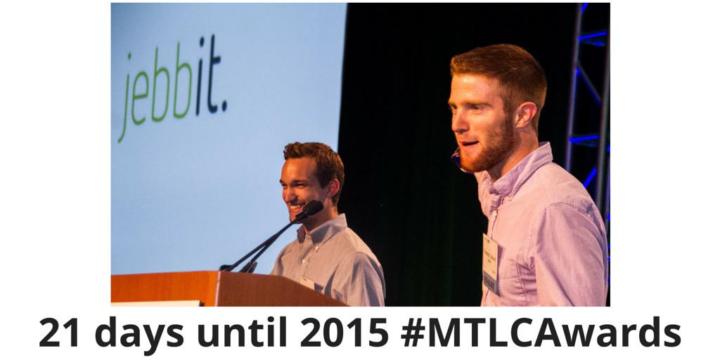MassTLC's tweet photo. FunFact @Jebbit cofounder @lacostejonathan celebrated his 21st bday @ 2014 #MTLCAwards &amp; Won! http://t.co/yc6iN6gdS3 http://t.co/jHl6Y7Q5fN