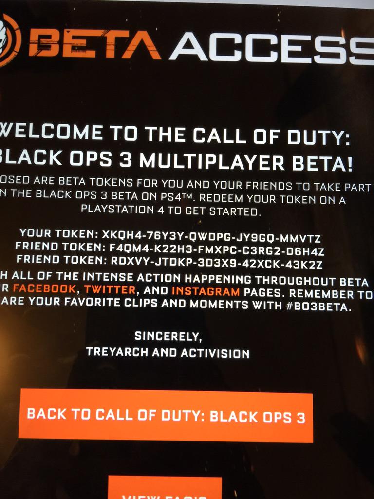 deanconnelly1's tweet image. #blackops3betacode free code for anyone #BlackOps3 #BlackOps3Beta
