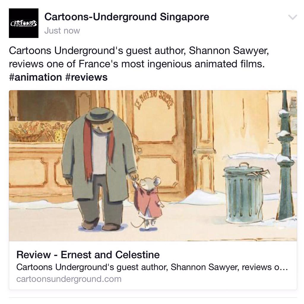 Shannon Sawyer reviews Ernest and Celestine: cartoonsunderground.com/2015/08/24/rev…