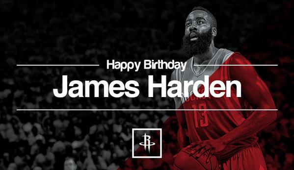 Happy Birthday to our fearless leader, James Harden!  