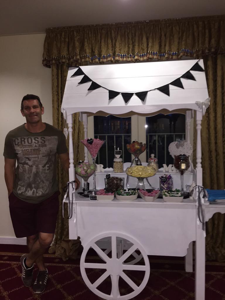 Gotta love a sweetie cart! #Chocofalls