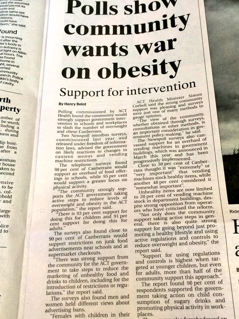 deek207's tweet image. ACT want 'real' action to address obesity, why not, it's costing us a bloody fortune, not to mention the individuals!