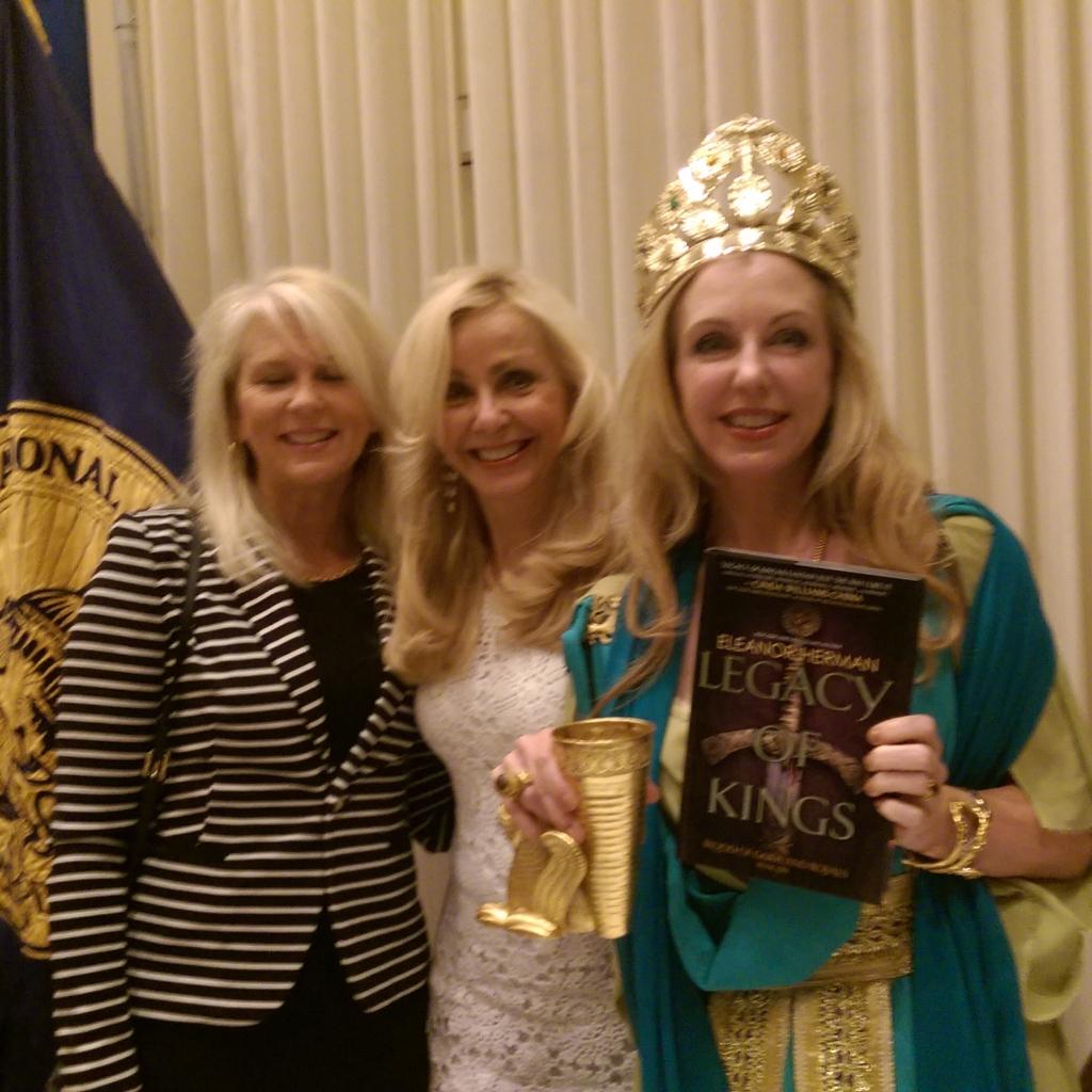 jankingauthor's tweet photo. Eleanor Herman debuts#Legacy of Kings#NPC tonight. Kathleen and Jan in attendance. http://t.co/fZlPKCp7TR