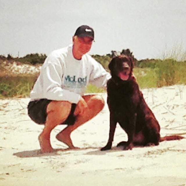 CPopeSC's tweet image. "Pack" and I at Little River Inlet in honor of National Dog Day.