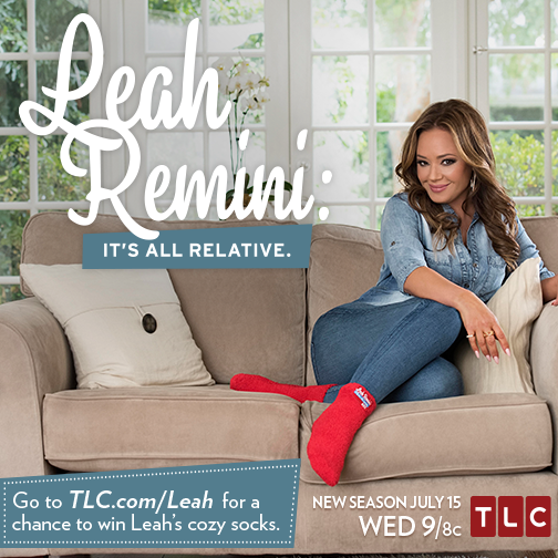 Starting now! LeahRemini: It's All Relative! Watch for your chance to win cozy socks! ow.ly/RpfIy
