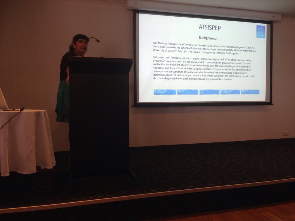 Adele presenting on ATSISPEP in Broome