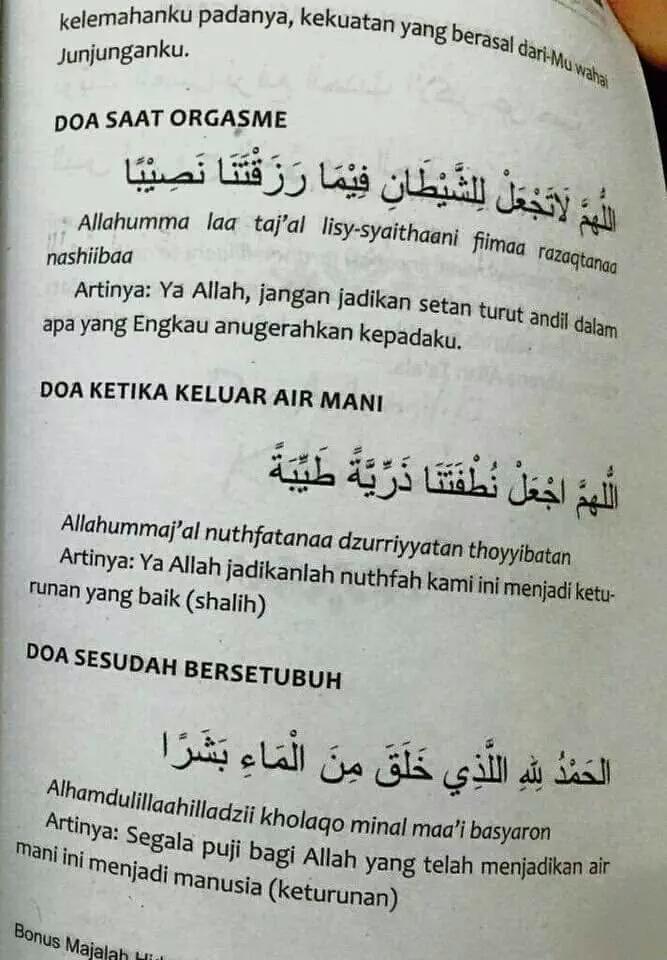 Mukjizat on Twitter: "Kumpulan doa doa: saat orgasme ...