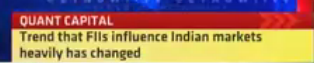 ETMarkets's tweet photo. Trend that FIIs influence Indian markets heavily has changed: #QuantCapital http://t.co/f9gdanZuih
