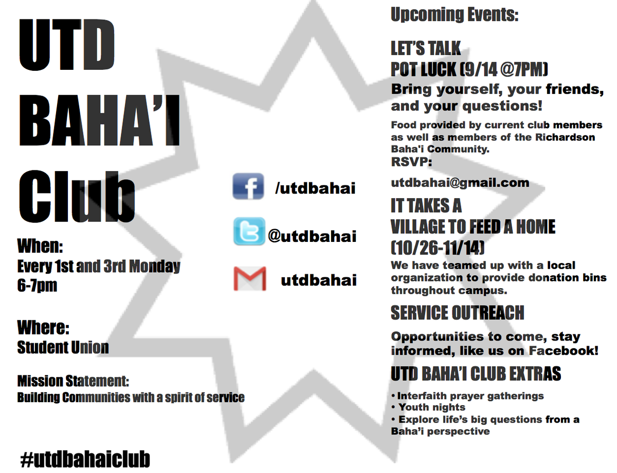 utdbahai's tweet photo. Stay in the loop! #utd #utdbahai http://t.co/5Iqf8FkB6U