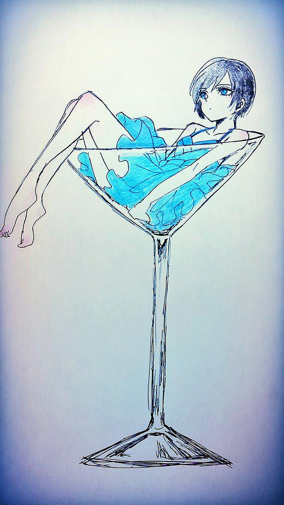 ぜろ こういうタグが欲しい カクテルドレス着た乙女をカクテルグラスに入れたイラスト に付ける感じで これは獄卒乙女だけどいろんなジャンルでいろんな人が描いたいろんな色のカクテル乙女が見たい 画像は今朝の使い回し カクテル乙女 Http T Co