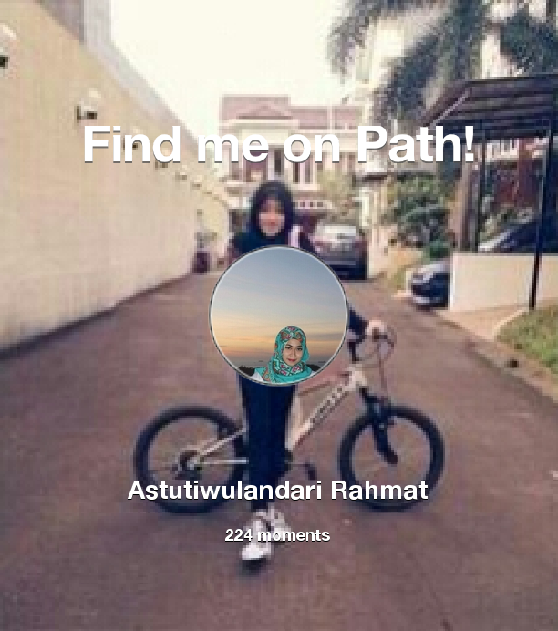 thyzheld_wuland's tweet photo. I've shared 224 memories with my friends on #Path - see them now at http://t.co/vaO226sapX! #thepersonalnetwork http://t.co/rdfsSgAj2Y