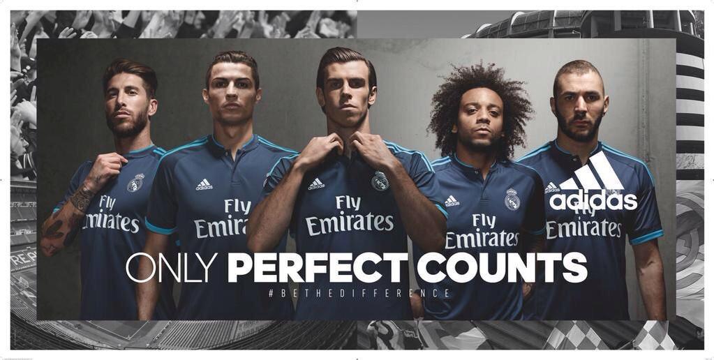 FansHub's tweet photo. Real Madrid's third kit for this season that will be officially introduced by Adidas in Marseille this evening. http://t.co/CT51ti7xrz