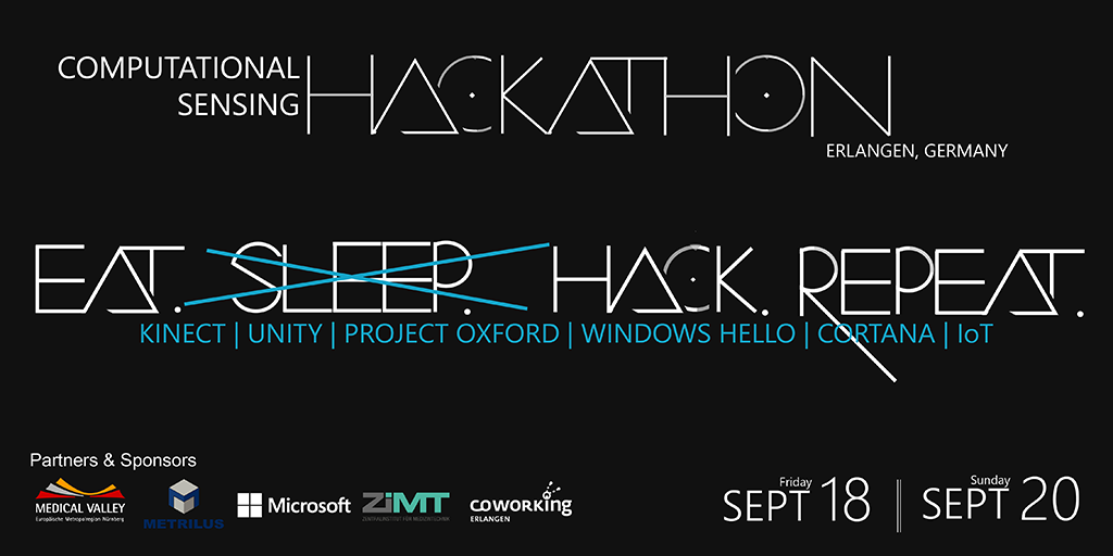 Kinectingforwin's tweet image. Get ready &amp;amp; register for the upcoming #ErlangenHackathon in Germany. aka.ms/ErlangenHack #Kinect #Cortana #unity