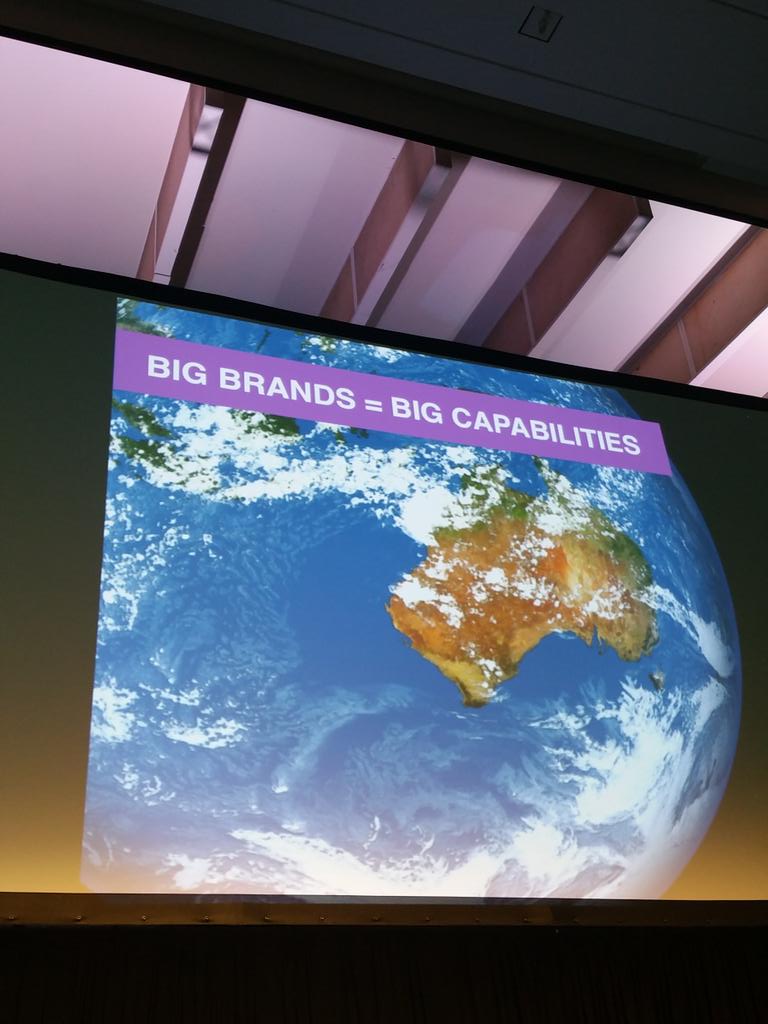 PSRsimulation's tweet photo. Big brand redemption...embrace their scale and resources to do things noone else can! Spot on #trendsemSyd http://t.co/ZdLjOYhnxn