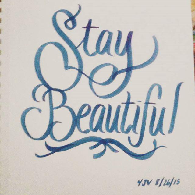 Druthersco's tweet photo. By lovelyyung You are strong, beautiful and worth it. #staybeautiful #staytrue #typography #handlettering #handwrit… http://t.co/JQqniJkh1w