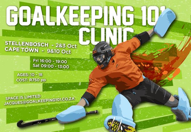 GOALKEEPING 101 CLINICS this October!
Register via jacques@goalkeeping101.co.za
#TrainingHeroes <a href="/TKhockeySA/">TK Hockey SA</a> @OBO_SA