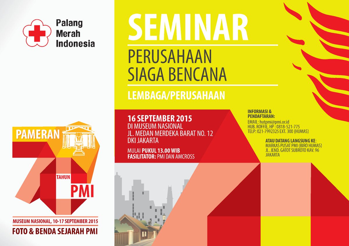palangmerah's tweet photo. Teruntuk mitra perusahaan, ada 'Seminar Perusahaan Siaga Bencana' juga nih di #HUTPMI70 http://t.co/b0ampWaXxS