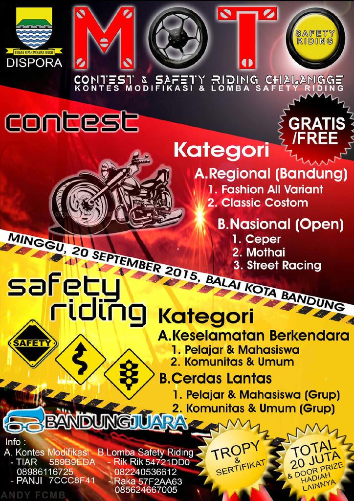 Jadilah JUARA di kota Bandung JUARA ! <a href="/bigoii/">Oy</a> <a href="/andy__bee/">Febri  Andinata</a> <a href="/official_FCMB/">Forum Club Motor BDG</a> <a href="/ridwankamil/">Ridwan Kamil</a> <a href="/infobdg/">BANDUNG ᮘᮔ᮪ᮓᮥᮀ</a>