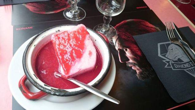 Kotaku's tweet photo. A Metal Gear Solid restaurant... it can't be! http://t.co/PrOS3KsdZb http://t.co/a7JviI4lHk
