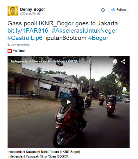 liputan6dotcom's tweet photo. Selamat untuk pemenang Kuis #AkselerasiUntukNegeri @CastrolBikersID #CastrolLip6
@DennyFithria
@dkWIRAs
@AyiZaki http://t.co/LIOx1BttO3