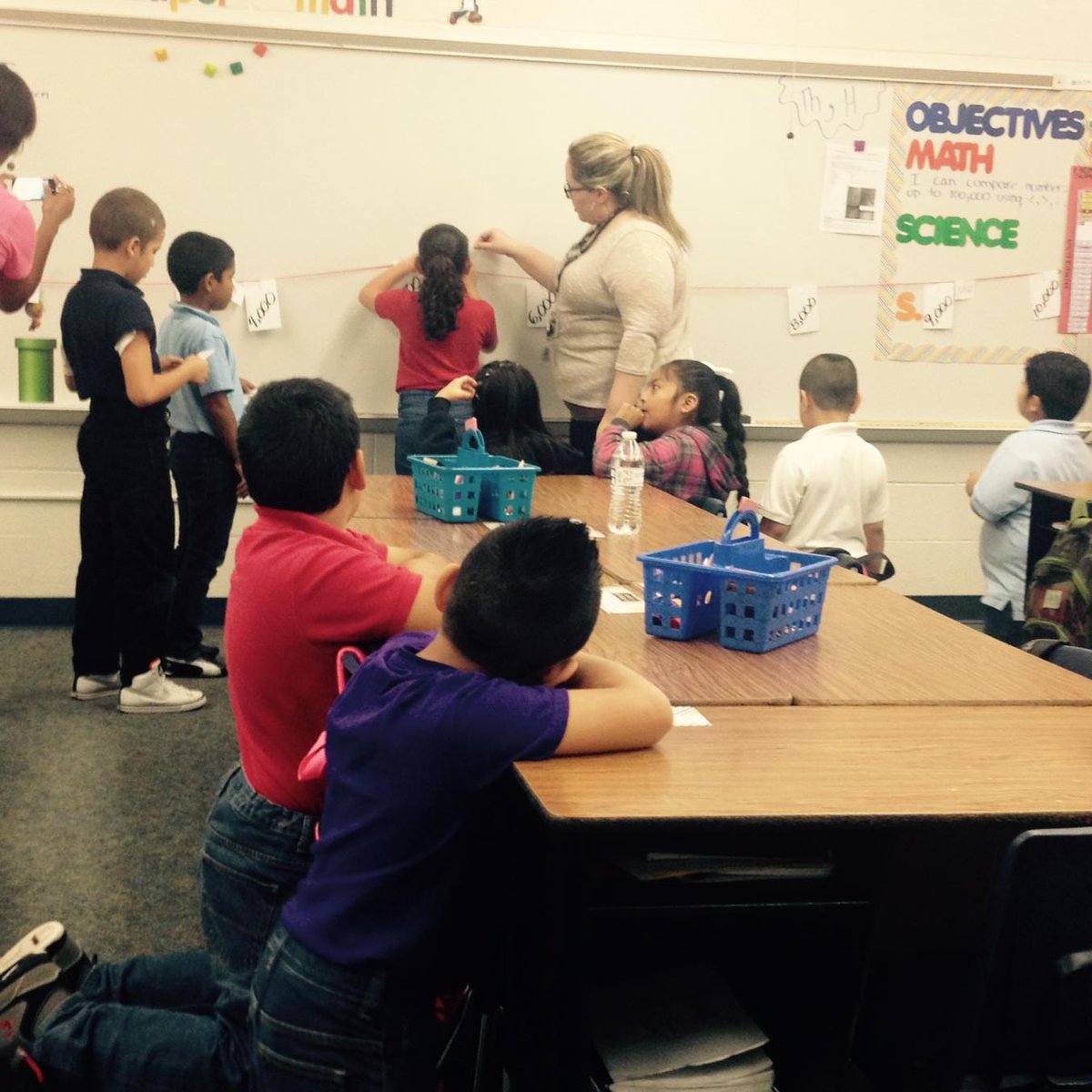 3rd graders love open number lines! #sisdcoaches
