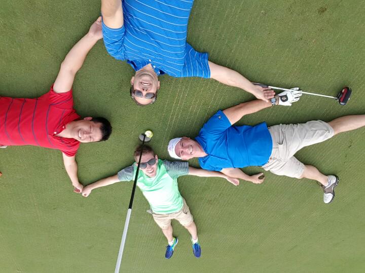 Making a star... At least attempting to! #Telusgolf2015