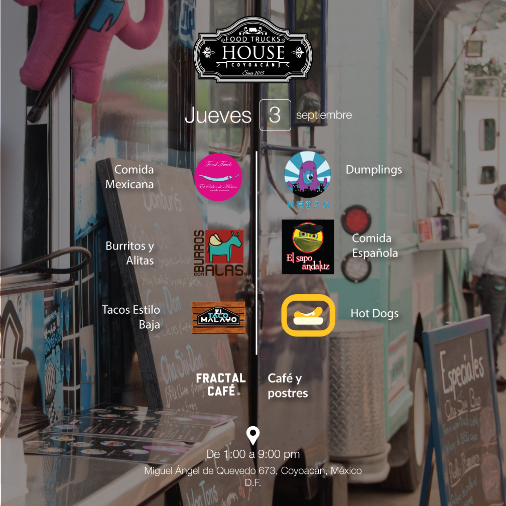 Nos gusta consentirte y el menú de hoy lo demuestra! 

Horario de 1:00 a 9:00 p.m.