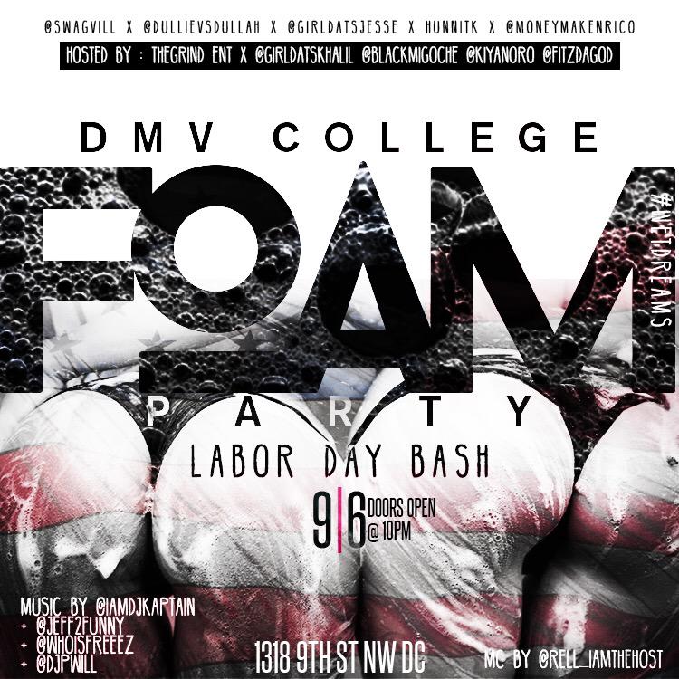 heis1k's tweet photo. FOAM PARTY ❗️ #NoBuzzENT is providing one LIT weekend 🙌🏽 link to $5 tickets available now 👉🏽 http://t.co/HmCnYRoMw7 http://t.co/E9wSwfgNkz