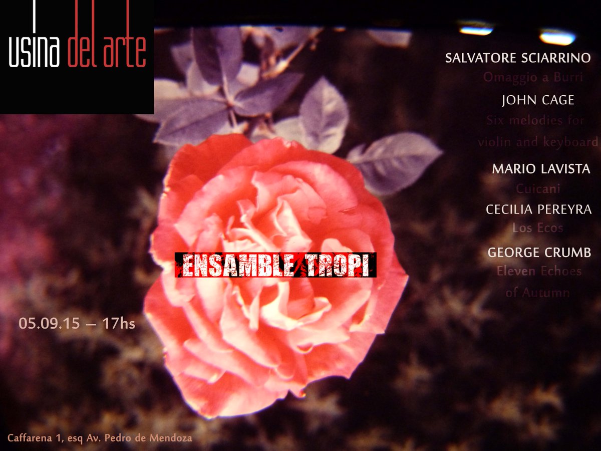 SÁBADO 5 DE SEPTIEMBRE, 17hs
<a href="/UsinadelArte/">Usina del Arte</a>