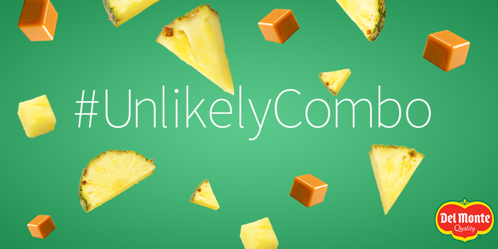 Try some caramel with your pineapple for the ultimate #UnlikelyCombo.