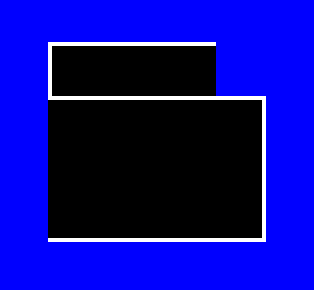 #CSS #CHALLENGE: can you do this with 1 element, no ::before/::after ?
(body has blue bg, not part of the element)