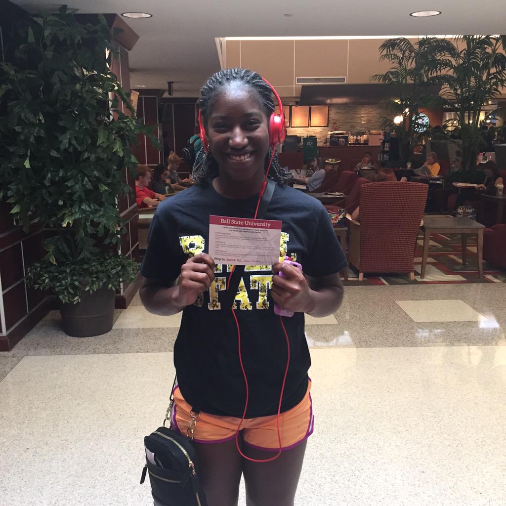 BSUCLASS's tweet photo. @Aniface7, one of our CLASS mentors, has decided to Step In &amp; Speak Up! Join her today! #BSUStepIn http://t.co/oHfvdNdz7g