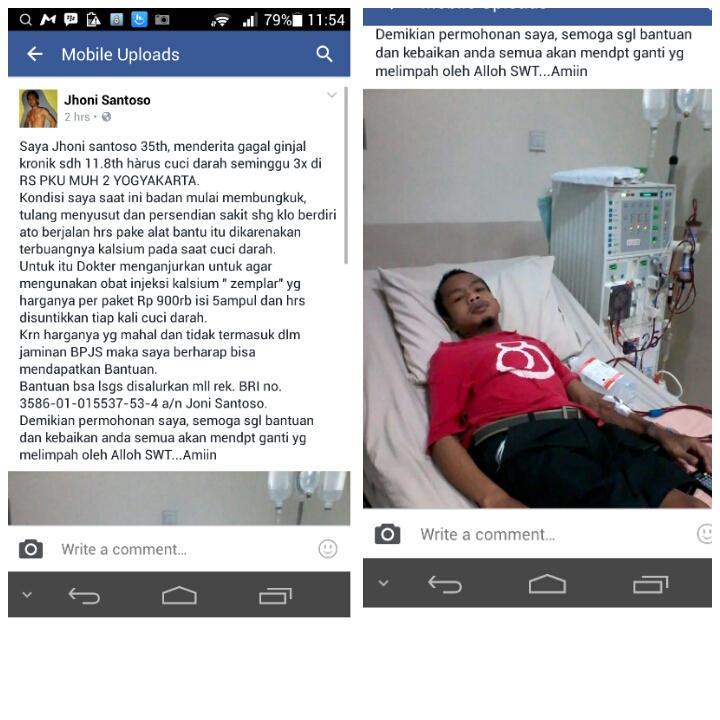 Mas <a href="/ulinyusron/">IG: ulinyusron</a> tolong bantu share ya.. Terimakasih.. #DonasiUntukJhoni