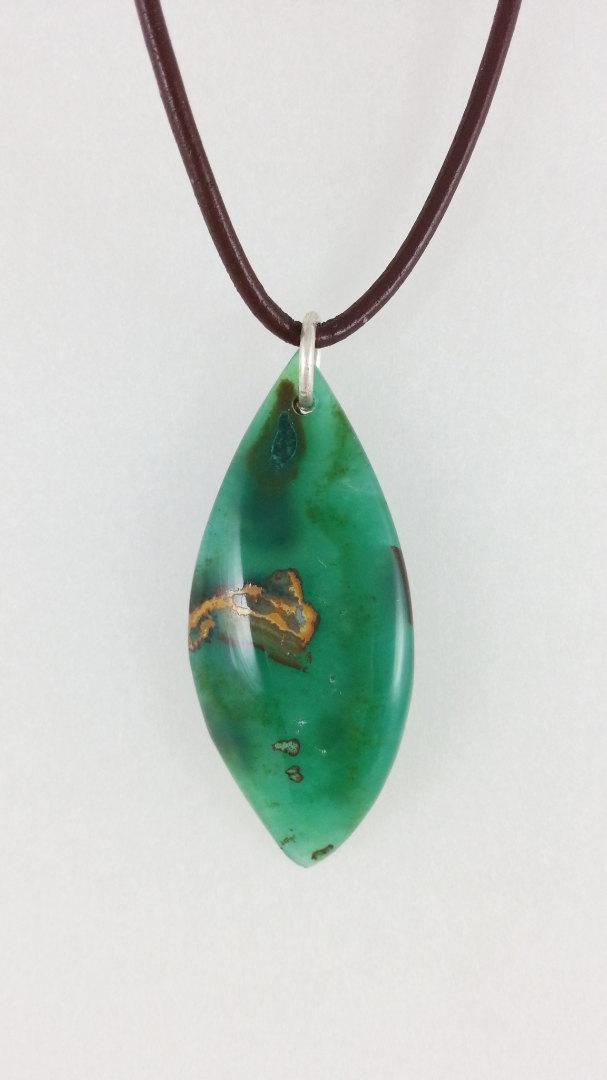 Gemsilica pendant, exotic stone pendant, green and gold pendant… etsy.me/1J6niK2 #Cosmic #HandcraftedPendant