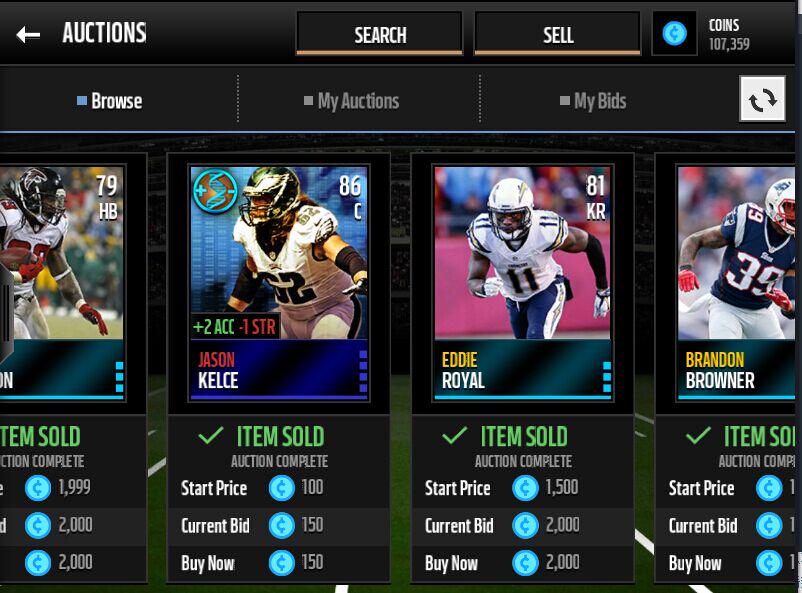 EasyUtCoins's tweet image. #MaddenMobile
Another holy shit. God damn Auction House, and fuk that lucky guy 
86 Elite Jason Kelce vs 150 coins