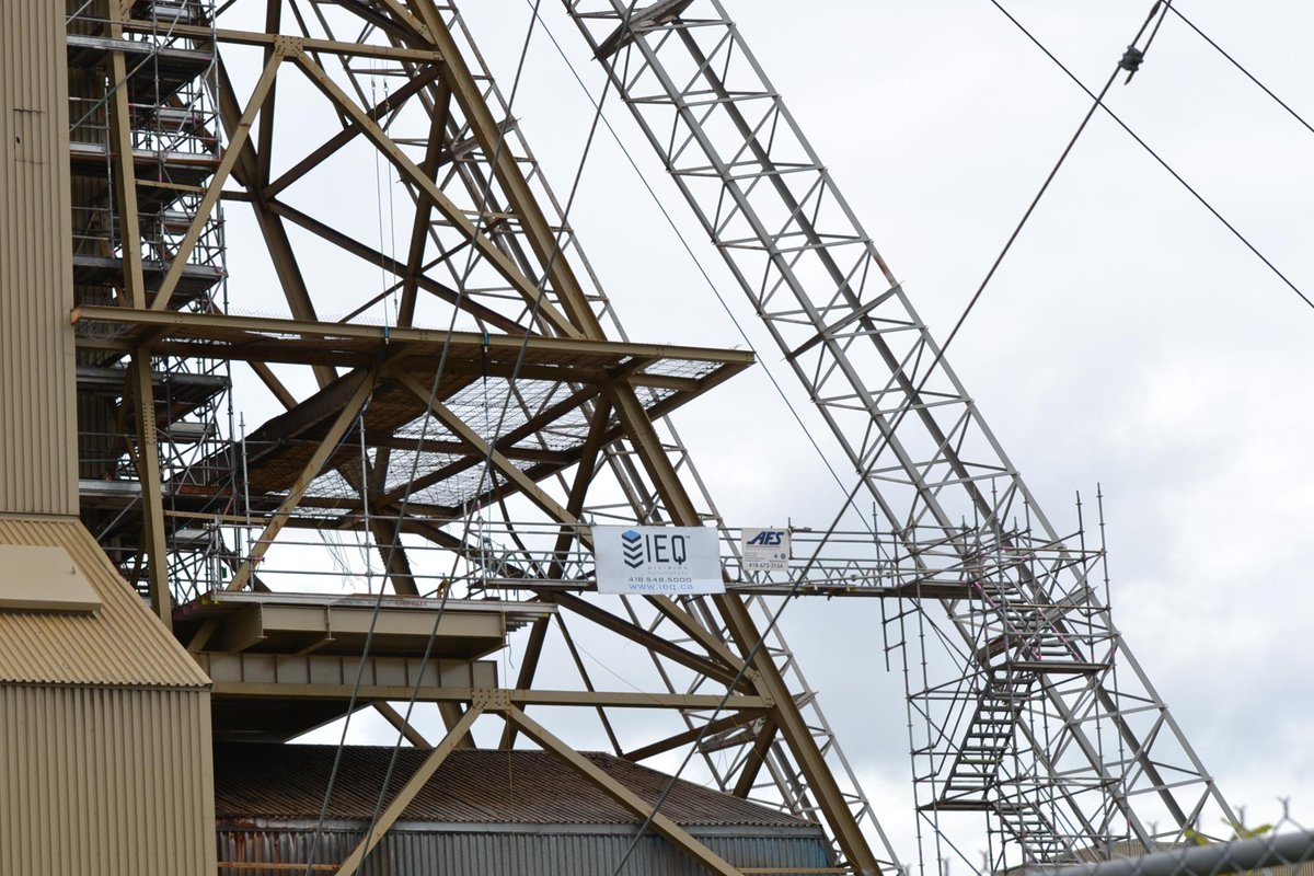 Groupe_IEQ's tweet image. Montage terminé avec succès pour Niobec Inc.. Faites confiance au Groupe IEQ pour vos travaux industriels