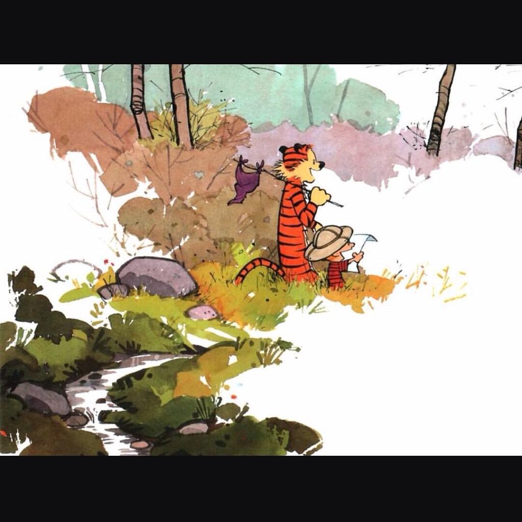 Calvinn_Hobbes's tweet photo. Life's an adventure, "Let's go exploring!" http://t.co/cIjtasMO88