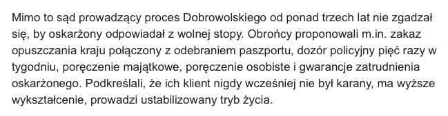 Za słabe argumenty...