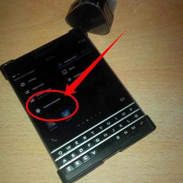 ShawnyRHarvey's tweet image. Take this image of &quot;Switch To Android&quot; with a grain of salt. Is it real...or just a good job on Photoshop? #DualOS