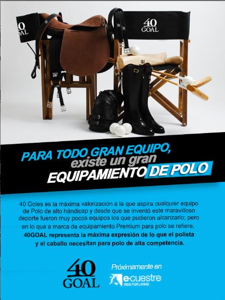 EcuestreArg's tweet photo. 40 Goles es la máxima valorización a la que aspira cualquier equipo de #polo... #NuevosProductos #Próximamente http://t.co/JfpLsSMqUW