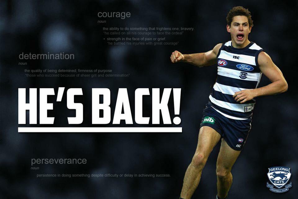 gkelson62's tweet photo. Great to see Daniel Menzel back! Inspirational effort- good luck for Friday night against the pies!! http://t.co/pLZ4LlQIRC